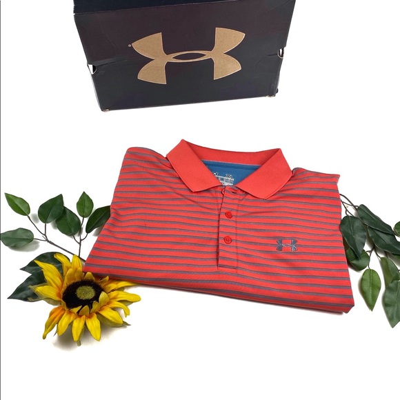 Under Armour Other - Under Armour UA Loose fit golf polo striped shirt